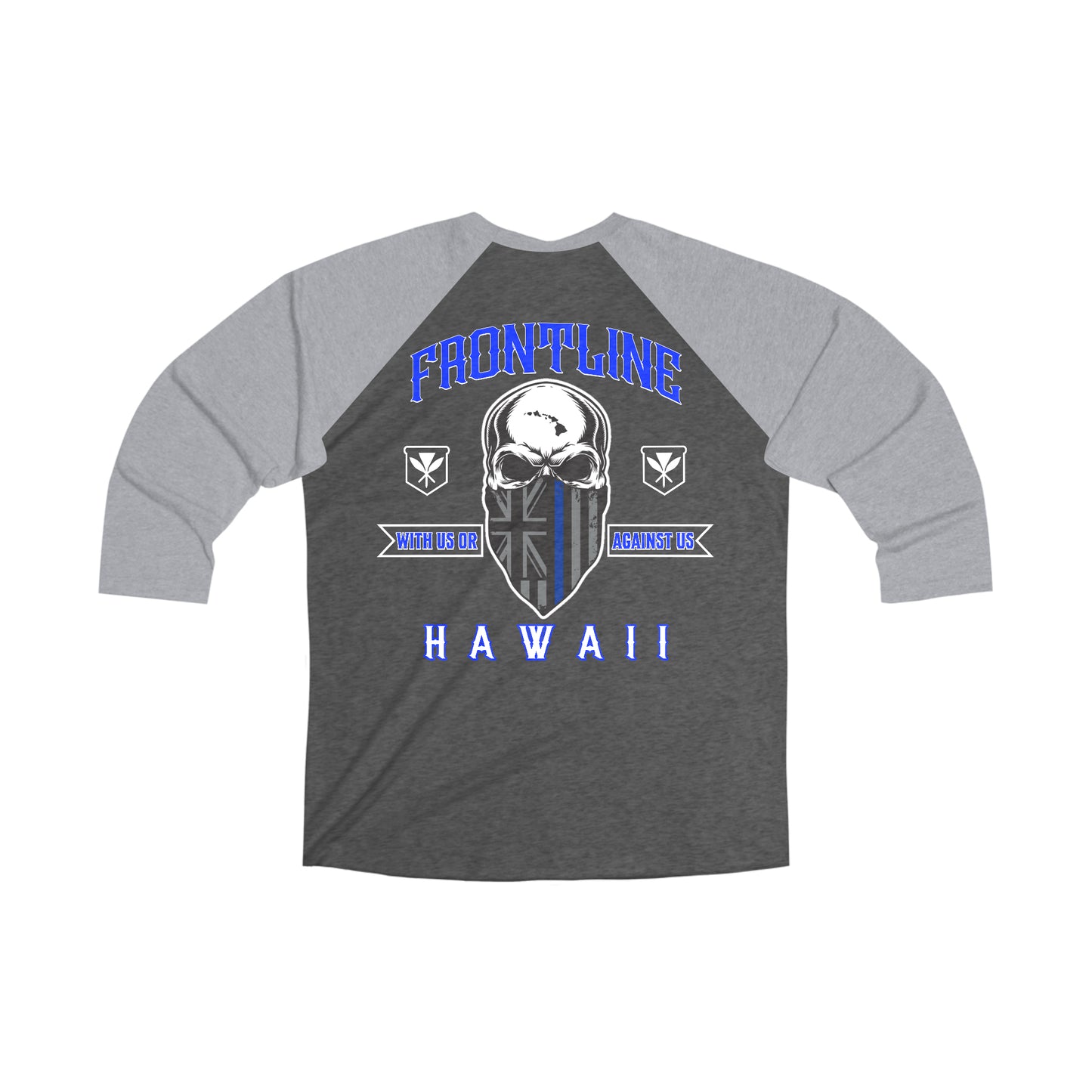 Frontline Hawaii Tri-Blend 3\4 Sleeve Raglan T-shirt