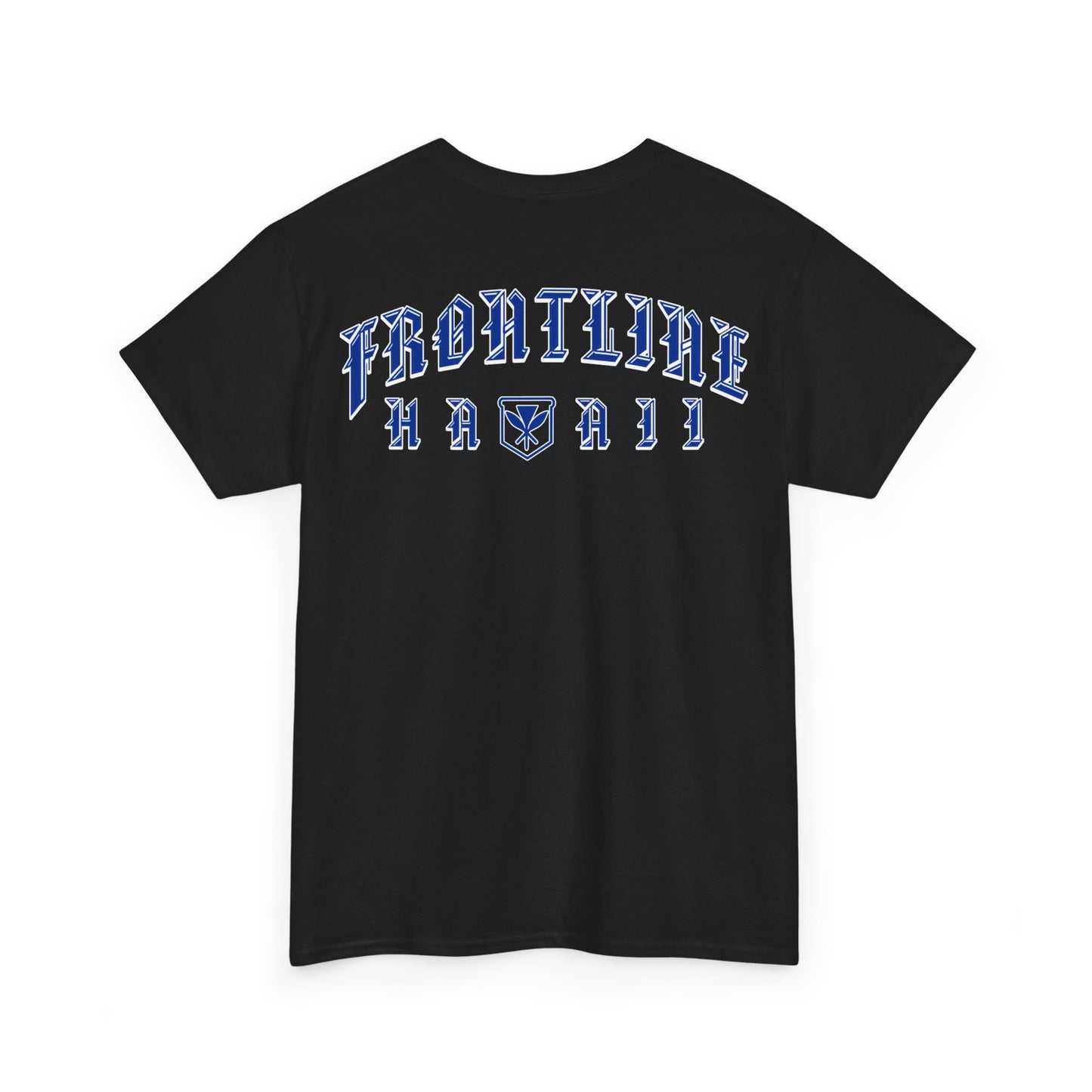 Frontline Hawaii Blue Cotton T-shirt